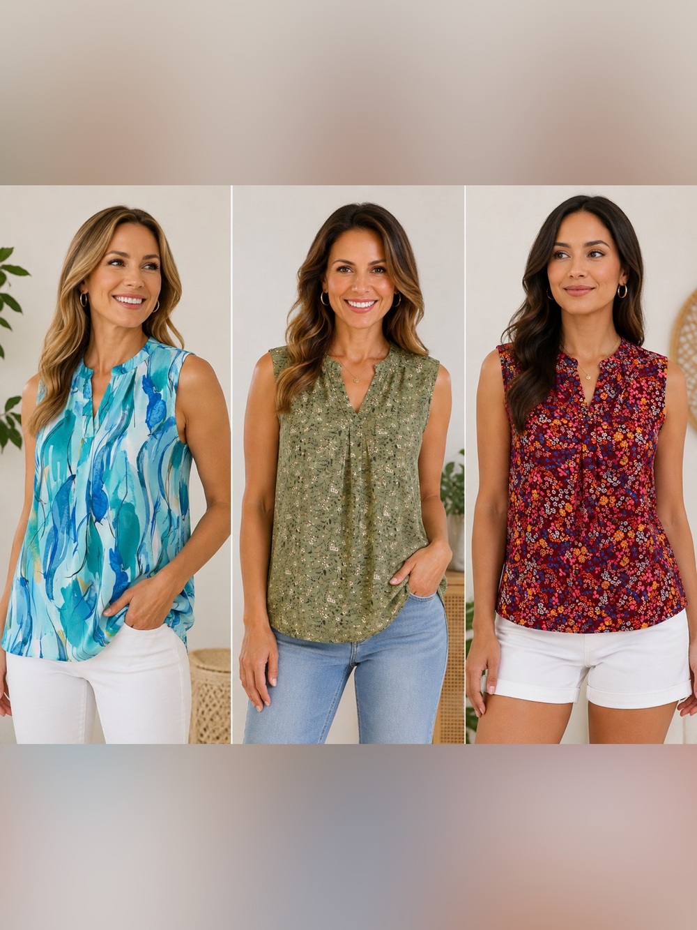 ✨ NEW WITH TAGS! 🌸 3 BEAUTIFUL BLOUSES! ✨